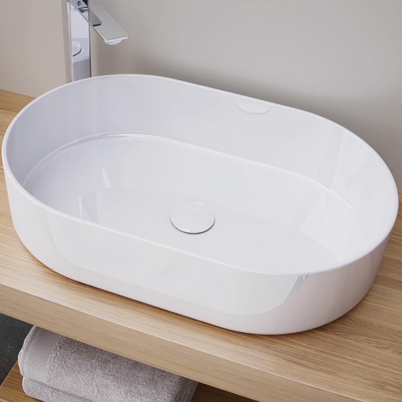 Válvula lavabo sin rebosadero blanco brillo – Entorno Baño