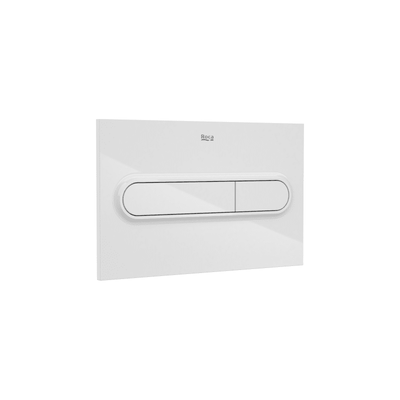 ROCA Placa de accionamiento con descarga dual IN-WALL blanco