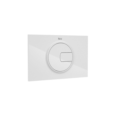 ROCA PL4 Dual - Placa de accionamiento IN-WALL blanco