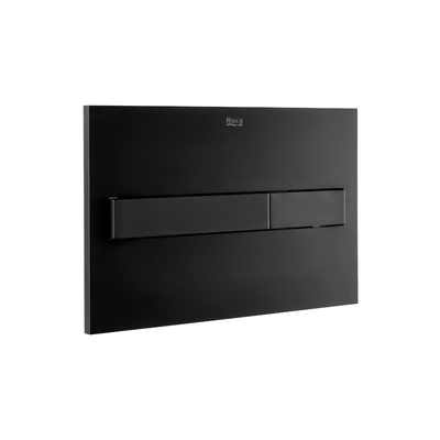 ROCA PL7 Dual - Placa de accionamiento IN-WALL negro mate