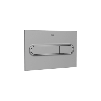 ROCA Placa de accionamiento con descarga dual IN-WALL gris