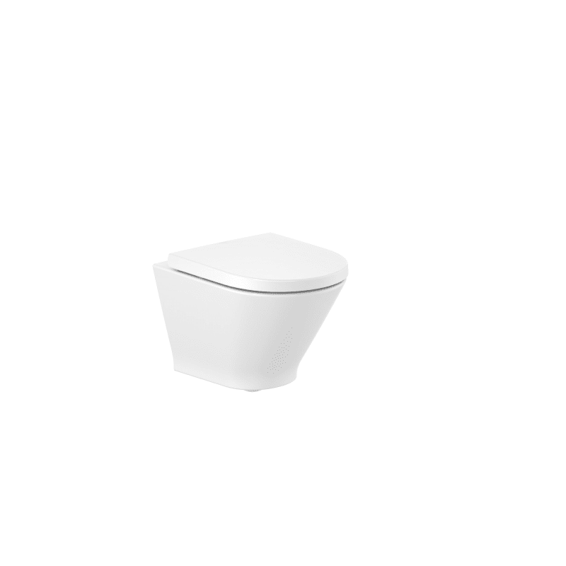 ROCA Round - Taza Rimless® suspendida compacta THE GAP 355 mm