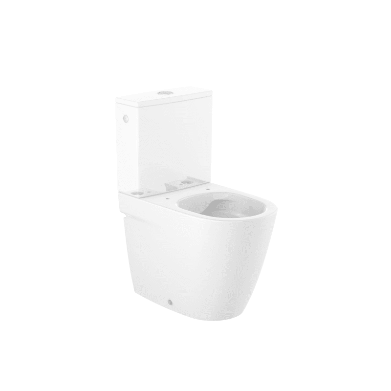 ROCA Taza Rimless® empotrada compacta con salida dual para tanque bajo ONA