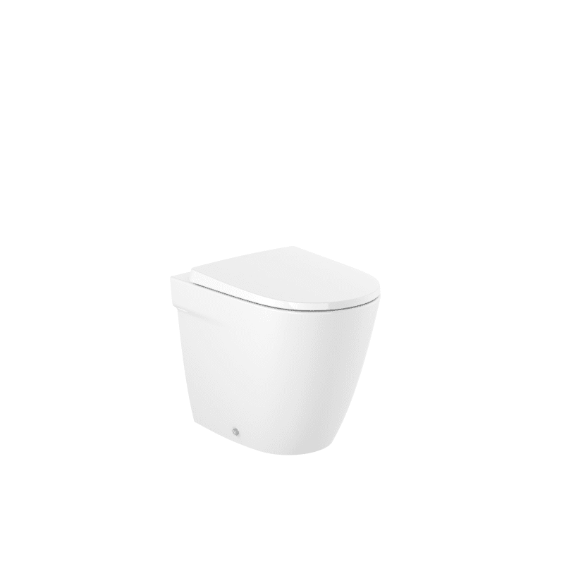 ROCA Taza Rimless® salida dual para inodoro de tanque alto o empotrable ONA