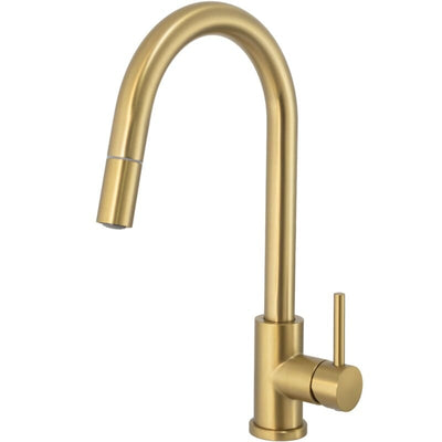 Grifo de cocina extraible monomando FLEXSTREAM oro mate