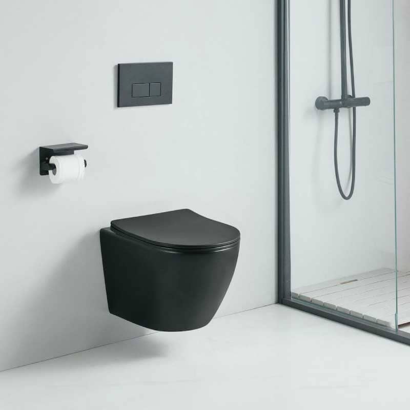 Conjunto accesorios de baño CHARLES negro mate – Entorno Baño