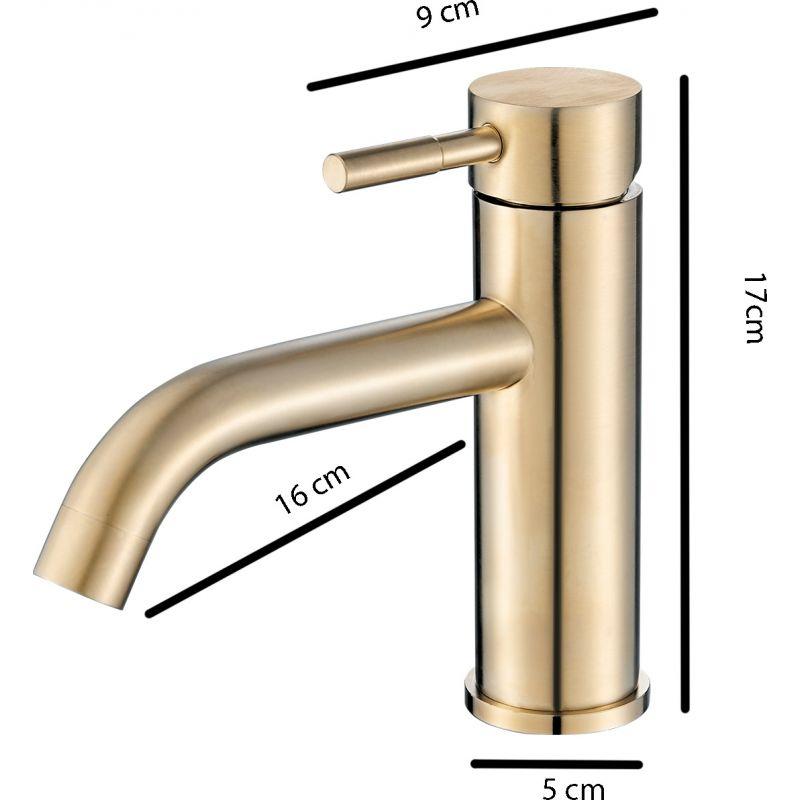 Grifo lavabo monomando SLIGO dorado - Entorno baño